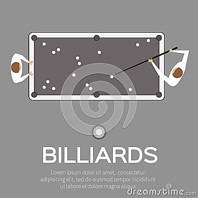 Billiards Vector Illustration