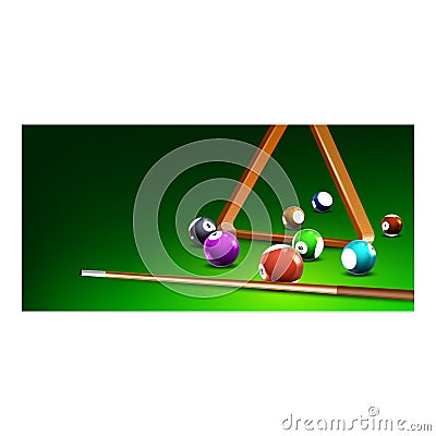 Billiards Tournament And Championship Event Vector Stock Photo