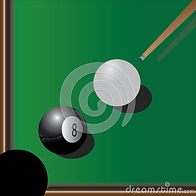 Billiards Vector Illustration