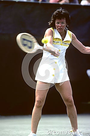 Billie Jean King Editorial Stock Photo