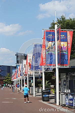 Billie Jean King National Tennis Center ready for US Open 2013 tournament Editorial Stock Photo