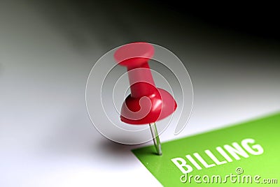 Billing Tag Stock Photo