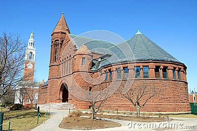 Billings Memorial Library, University of Vermont, Burlington Stock Photo