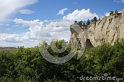 Billings Pictograph Caves Stock Photo