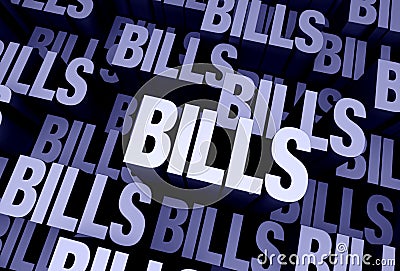 Bills Everywhere Stock Photo