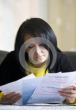 Bills to pay Stock Photo