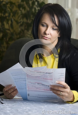 Bills to pay Stock Photo