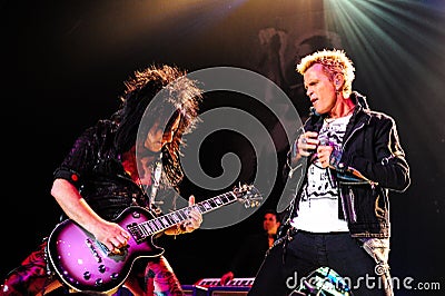 Billy Idol concert Editorial Stock Photo