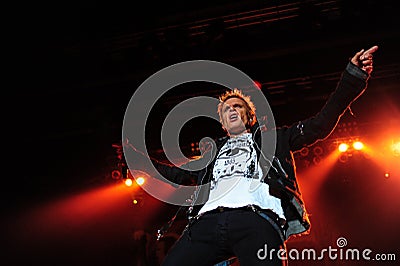 Billy Idol concert Editorial Stock Photo