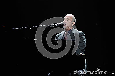 Billy Joel performing live. Editorial Stock Photo