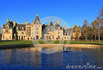 Biltmore Estate in the Autumn Editorial Stock Photo