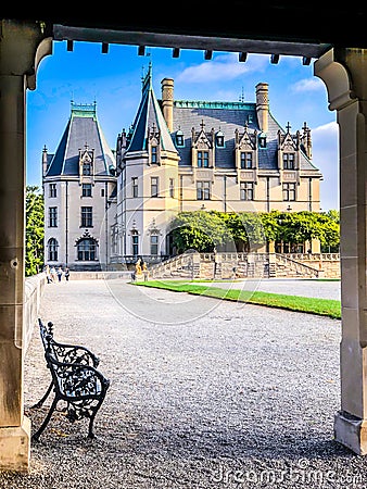 Biltmore Estate Mansion, Asheville, NC Editorial Stock Photo