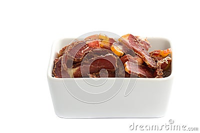 Biltong South-African Dried Meat Snack Stock Photo
