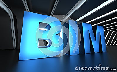 BIM - Building Information Modeling Stock Photo