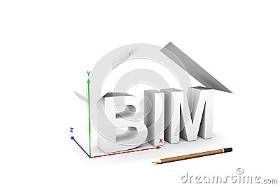 BIM Cartoon Illustration