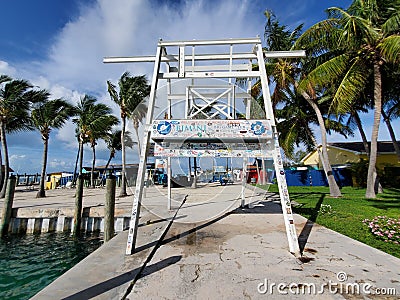 Bimini Big Game Club and Marina on North Bimini, Bahamas. Editorial Stock Photo