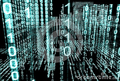 Binary code Stock Photo