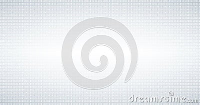 Binary code black and white background with digits on screen. Stock Photo