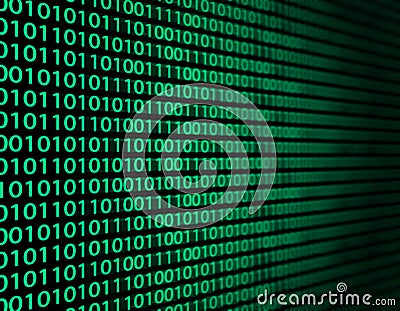 Binary data Stock Photo