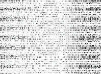 Binary matrix computer data code vector seamless background Vector Illustration