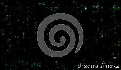 Binary matrix on dark background. Abstract Binary Software. Program Code. Digital Data Technology Concept. Concept illustration Vector Illustration