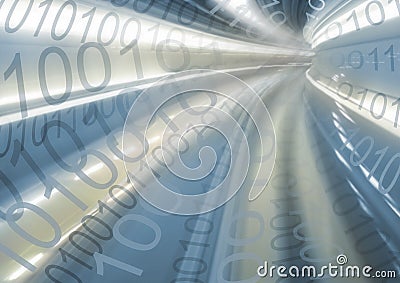 Binary Streams Stock Photo