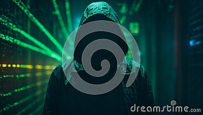 Binary Tapestry: The Unseen Weaver's Tale. Generative AI Stock Photo