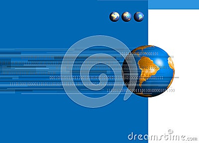 Binary World 02 Stock Photo