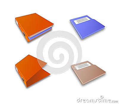 Binder Stock Photo