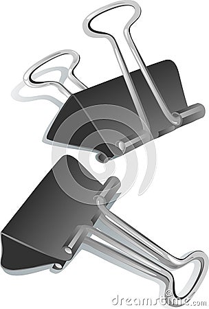 Binder clip Vector Illustration