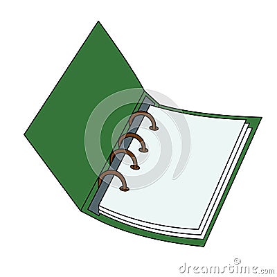 Binder clip art illustration vector isolated Vector Illustration