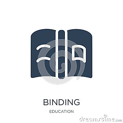 binding icon in trendy design style. binding icon isolated on white background. binding vector icon simple and modern flat symbol Vector Illustration