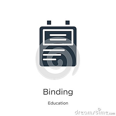 Binding icon vector. Trendy flat binding icon from education collection isolated on white background. Vector illustration can be Vector Illustration