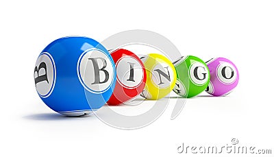 Bingo balls Stock Photo