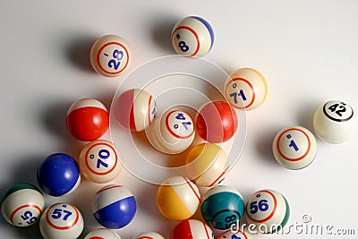 Bingo Balls Stock Photo