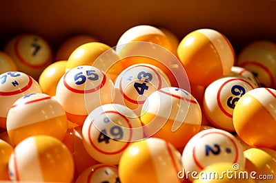 Bingo Balls Stock Photo
