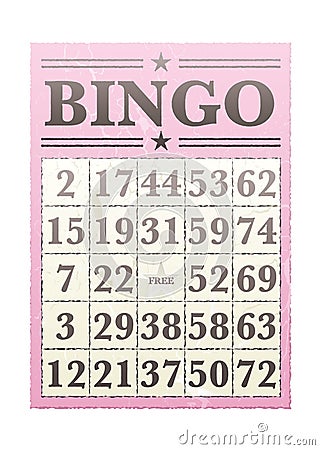 Bingo card Stock Photo