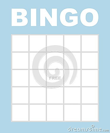 Bingo Card. Vector Illustration