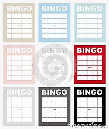 Bingo Card. Stock Photo