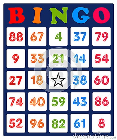 Bingo card Stock Photo