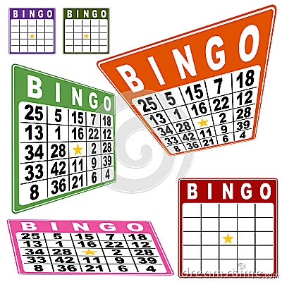 BINGO Card Set Vector Illustration