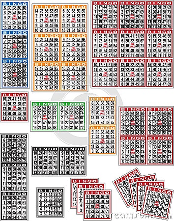 Bingo cards Vector Illustration