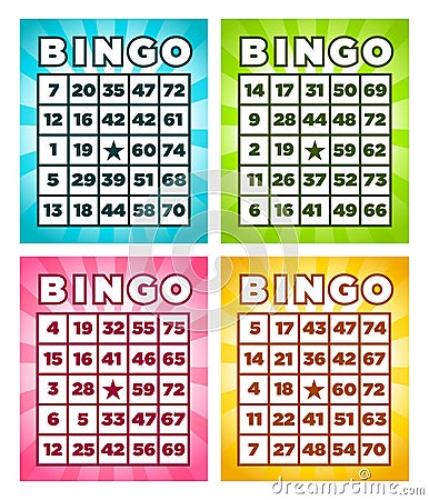 Bingo Cards Vector Illustration