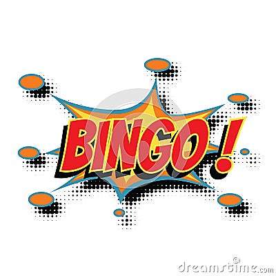 Bingo comic word Vector Illustration