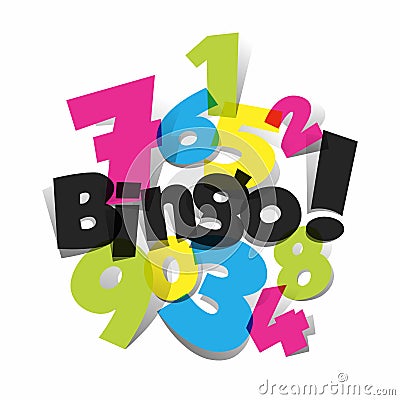 Bingo, Jackpot symbol Vector Illustration