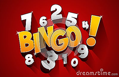 Bingo, Jackpot symbol Vector Illustration