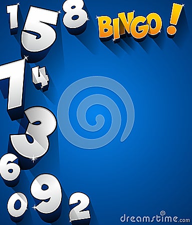 Bingo, Jackpot symbol Vector Illustration