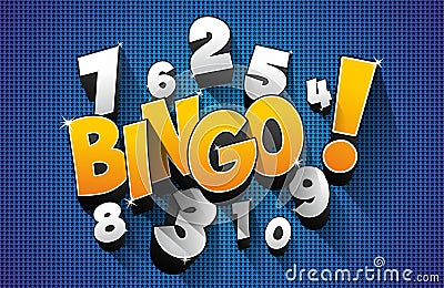 Bingo, Jackpot symbol Vector Illustration