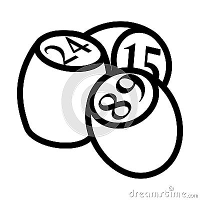 Bingo Kegs Icon Vector Illustration