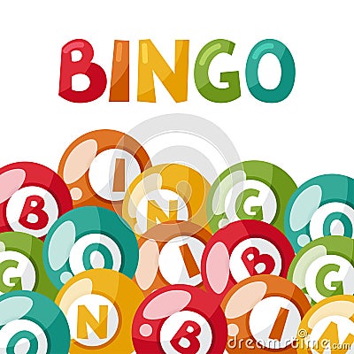 Bingo or lottery game illustration Vector Illustration